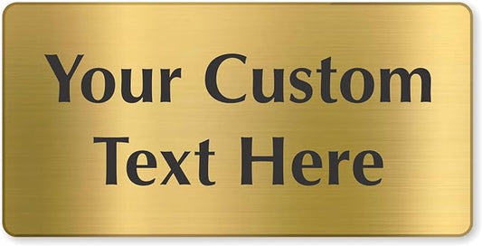 SmartSign Custom Brass Sign by SmartSign