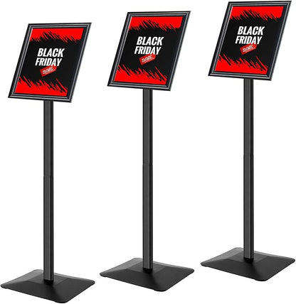 Golemas Sign Stand for Display, 11lbs Integrated Rod Heavy Duty Pedestal Floor by Golemas