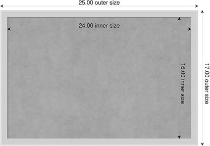 Amanti Art Silver Framed Magnetic Board 17x25 Medium Vision Board - Image 2