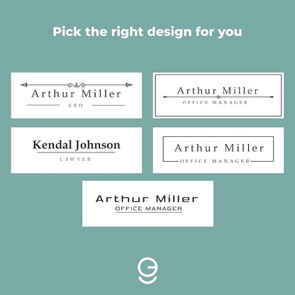 EGD ACM Desk Name Plate Personalized I Custom Office Desk Accessories Decor I - Image 3