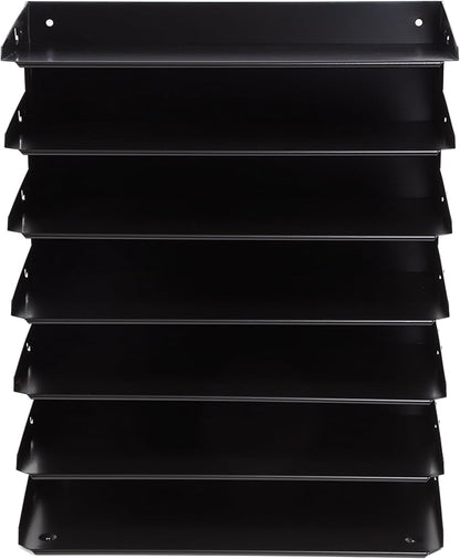 Huron Desktop Horizontal 7-Slot Legal File Binder Organizer Storage Letter Tray - Image 6