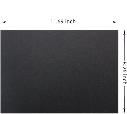 LIVHOLIC 100 Sheets Black Colored Card Stock Paper 92LB 250GSM A4 Thick - Image 2