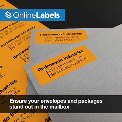 Neon Orange Address Labels - Image 3