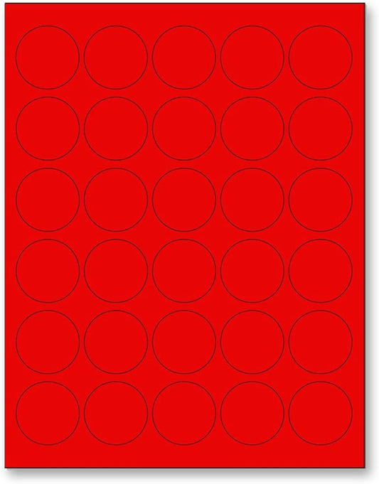 NextDayLabels 8-1/2 x 11 Neon Color High Light Fluorescent Labels by NextDayLabels