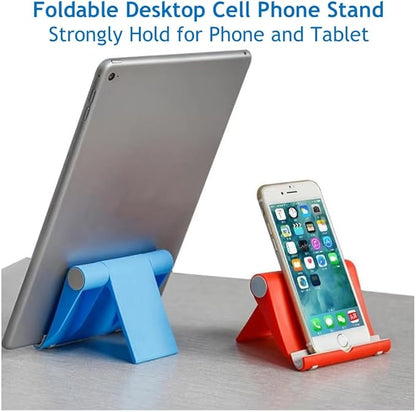 JUSDIQIR Cell Phone Stand for Desk Foldable Cell Phone Holder Desk Tablet - Image 2