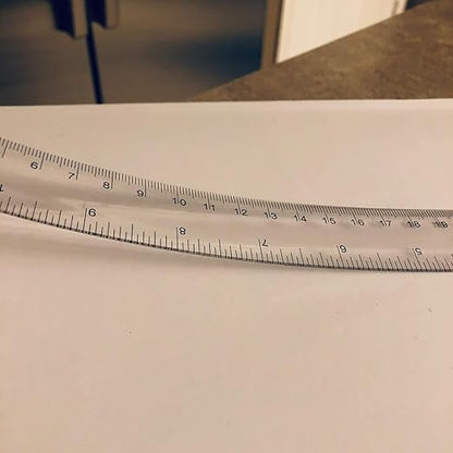 KEILEOHO 200 Pack 12 Inch Clear Plastic Ruler, Bulk Standard/Metric Straight - Image 5