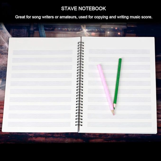 10 Pcs Music Notebook, Music Staff Notebook, 50 Sheets/100 Pages Blank Sheet - Image 5