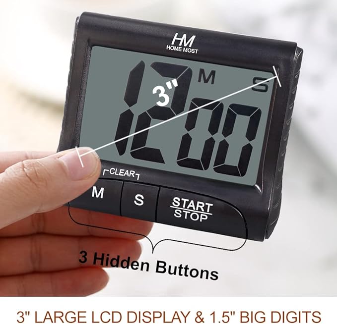 HOME MOST 2-Pack Large Display Kitchen Timer - Image 2