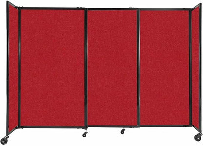 Versare Straightwall Sliding Portable Wall Partition | Freestanding Office by VERSARE