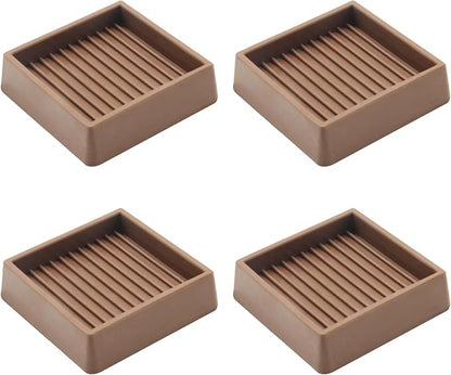 VOCOMO 2X2 Rubber Caster Cups, Non Slip Furniture Pads, Anti-Slip Furniture by VOCOMO