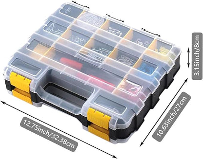 AIDY-PRO Hardware Organizer Box 34 Compartments Small Parts Organizer - Image 5