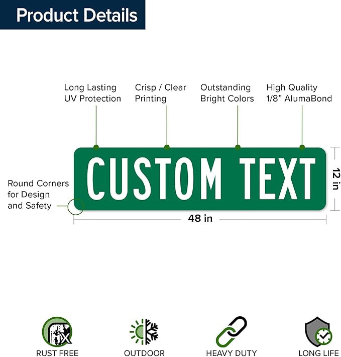 Custom Street Sign, Road Sign, Address Sign, 8 Colors, Reflective Option - Image 6
