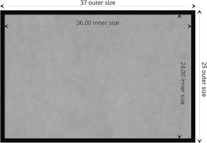 Amanti Art Black Framed Magnetic Board 25x37 Large Vision Board - Image 4