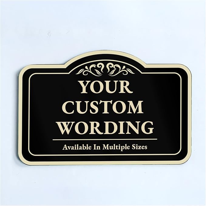 Personalized Custom Decorative Outdoor Metal Signs, 18x12 Inches, Waterproof by SpeedyOrders