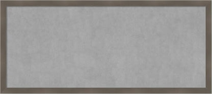 Amanti Art Grey Framed Magnetic Board 22x50 Oversize Vision Board by AmantiArt