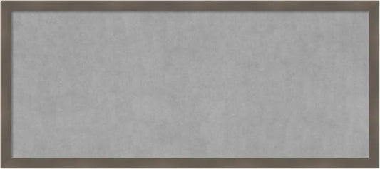 Amanti Art Grey Framed Magnetic Board 22x50 Oversize Vision Board by AmantiArt