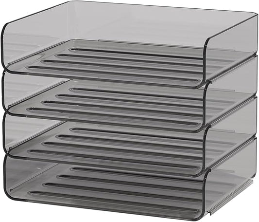 FANXIYQ 4-Tier Acrylic Paper Tray Organizer by Unknown