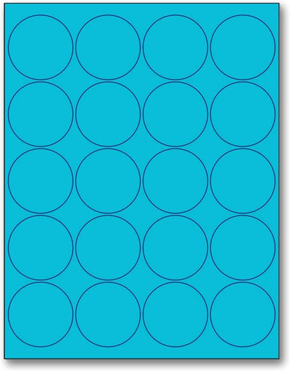 NextDayLabels - 8-1/2 x 11 Neon Color High Light Fluorescent Labels by NextDayLabels