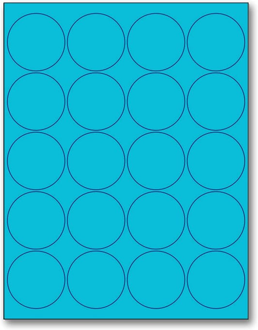 NextDayLabels - 8-1/2 x 11 Neon Color High Light Fluorescent Labels by NextDayLabels
