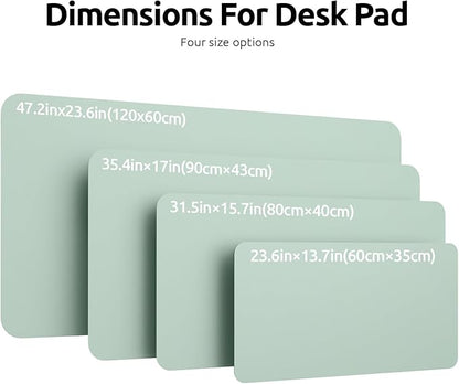 YSAGi Leather Desk Protector, Office Mat, Large Mouse Mat, Non-Slip PU Leather - Image 8