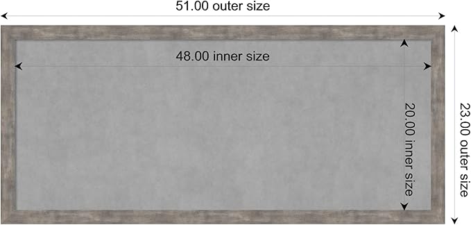 Amanti Art Silver Framed Magnetic Board 23x51 Oversize Vision Board - Image 3