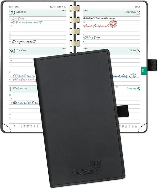 POPRUN 2026 Pocket Planner Weekly and Monthly Calendar by POPRUN