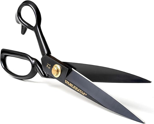 Sewing Scissors, 12 Inch Fabric Dressmaking Scissors Heavy Duty Shears Sharp by Vanleestar