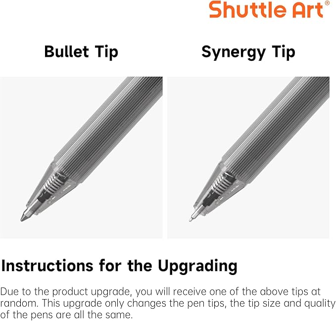 Shuttle Art Black Gel Pens, Ink Glide Series 60 Pack Retractable 0.5mm Fine - Image 9