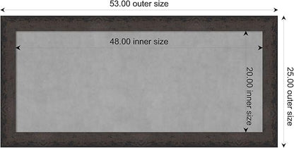 Amanti Art Black Framed Magnetic Board 25x53 Oversize Vision Board - Image 3