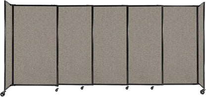 Versare Straightwall Sliding Portable Wall Partition | Freestanding Office by VERSARE