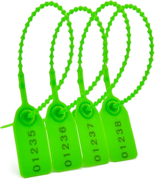 1000Pcs Plastic Tamper Shipping Seals Pull-Tite Security Seal Signage Numbered by Rasunkae