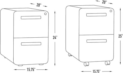 Laura Davidson Furniture Stockpile 2 Drawer Mobile File Cabinet - Image 3
