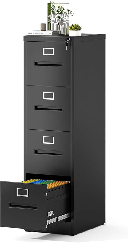 Yukimo 4 Drawer File Cabinet, Vertical File Cabinet by YUKIMO