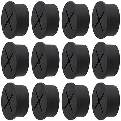 Desk Grommet, 1 Inch Flexible Rubber Grommets, Silicone Cable Cord Grommet Wire by KITANIS