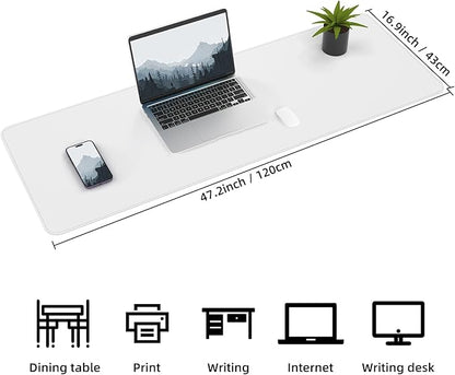 Leather Desk pad Protector, Large Desk mat - Image 2