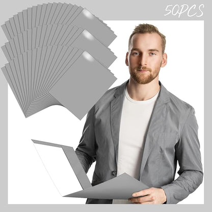 Jutom 50 Pcs 2 Pocket Glossy Paper Folders Glossy Paper Laminated Portfolios - Image 3