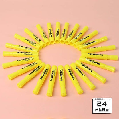 Dabo&Shobo Yellow highlighter, 24 Pack -bright color, chisel tip, - Image 6