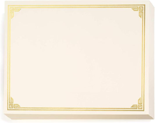 PaperDirect Gold on Cream Classic Specialty Certificates, 8½ x11, Foil Accents by PaperDirect