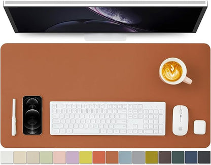 HOMIEAZICOZI Leather Desk Mat by HOMIEAZICOZI
