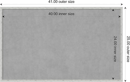 Amanti Art Silver Framed Magnetic Board 25x41 Large Vision Board - Image 3