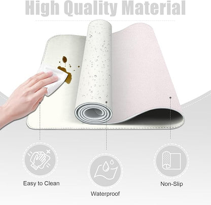 Leather Desk Pad Protector, Desk Mat, Large Mouse Pad, Non-Slip Desk Blotter - Image 3