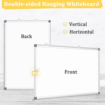 AMUSIGHT 4 Pack Double-Sided Magnetic Whiteboard, Aluminum Frame White Board - Image 3