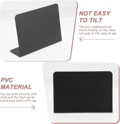 VILLCASE 10pcs Shaped Mini Blackboards Desktop Message Signs - Image 8