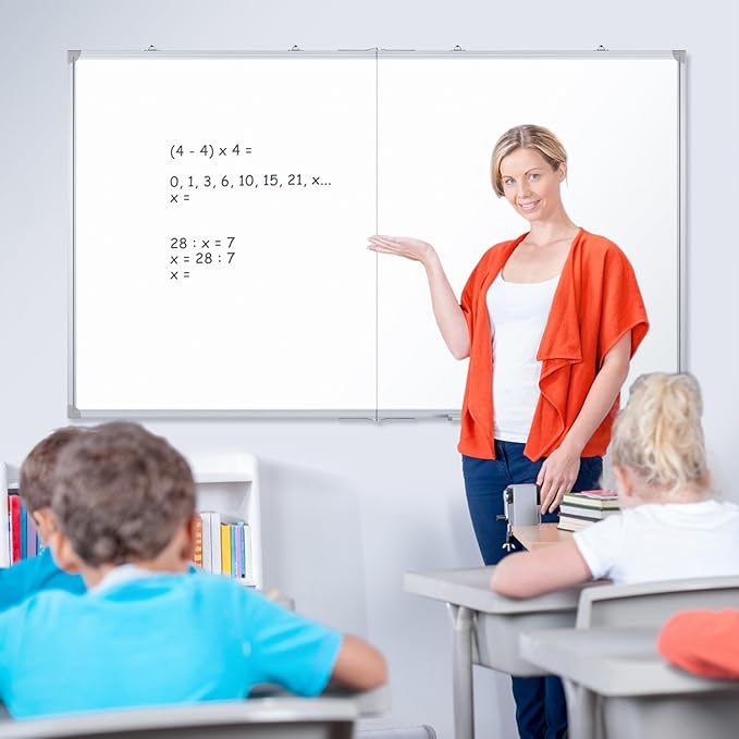 DOLLAR BOSS Large White Board 60 x 40 Inch Foldable Magnetic Whiteboard - Image 8