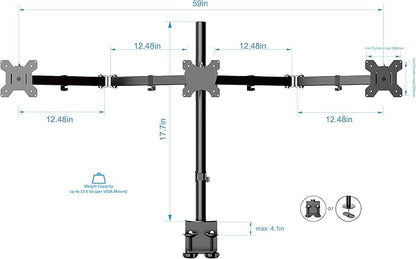 Rocelco 46" Standing Desk Converter - Image 5