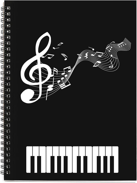 MAXCURY Blank Sheet Music Composition Manuscript Staff Paper Art Music Notebook by MAXCURY