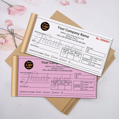 Personalized Invoice Book Custom 2 Part/3 Part Receipt Book Quote Estimate - Image 4