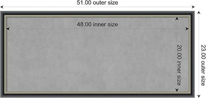 Amanti Art Black Framed Magnetic Board 23x51 Oversize Vision Board - Image 3