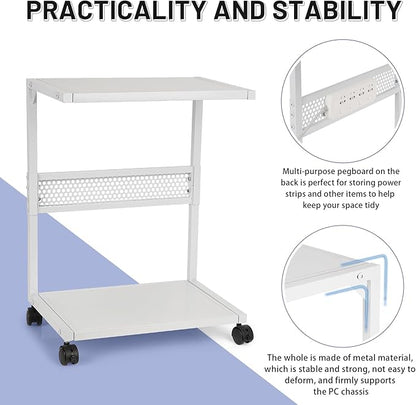 Bfttlity PC Stand Computer Tower Stand 2-Tier Metal CPU Holder - Image 6