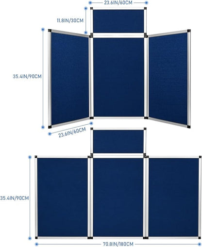 Nisorpa Trade Show Presentation Board, Aluminum Trifold Poster Board 70.8 x - Image 2
